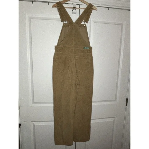 Empyre Suzie Khaki Corduroy Overalls Womens M Streetwear Utility - Picture 8 of 15